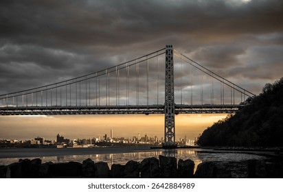 A bridge viewed from the ground