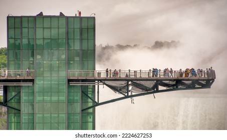 Bridge Viewpoint Of Niagara Falls, Canada.