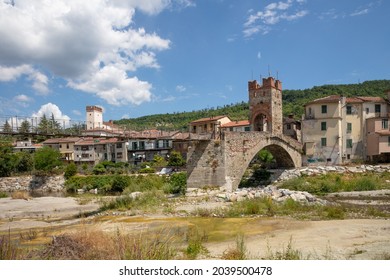 Bridge in villlage Mellesimo, Piemonte, Italy