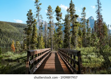 Bridge Walkway On Redfish Lake