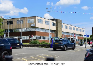 Bridgend, Bridgend County Borough, Wales UK: 6.2.2022:The Local Police Station In The Town Centre Of Bridgend, South Wales.
