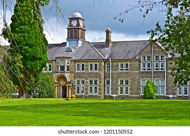 Bridgend, Bridgend County Borough / Wales,UK - 8/23/2018 : Heronsbridge School Is Both A Primary & Secondary School For Children With Special Needs. It Caters For Mainly Day Pupils But Some Boarders.