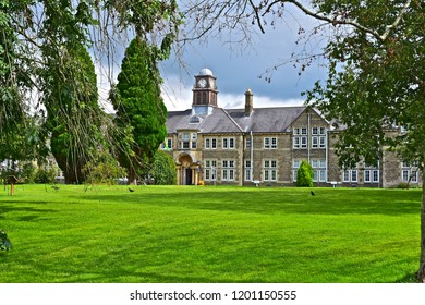 Bridgend, Bridgend County Borough / Wales,UK - 8/23/2018 : Heronsbridge School Is Both A Primary & Secondary School For Children With Special Needs. It Caters For Mainly Day Pupils But Some Boarders.