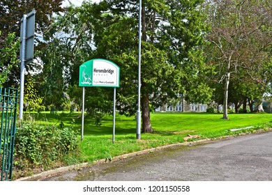 Bridgend, Bridgend County Borough / Wales,UK - 8/23/2018 : Heronsbridge School Is Both A Primary & Secondary School For Children With Special Needs. It Caters For Mainly Day Pupils But Some Boarders.