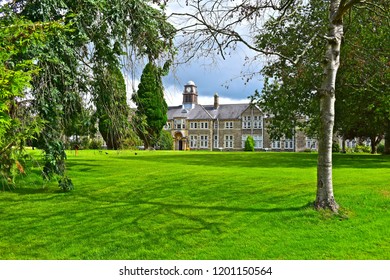 Bridgend, Bridgend County Borough / Wales,UK - 8/23/2018 : Heronsbridge School Is Both A Primary & Secondary School For Children With Special Needs. It Caters For Mainly Day Pupils But Some Boarders.