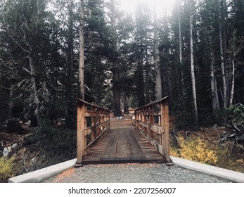 Bridgeport, CA USA - Circa 2018: Bridge At Virginia Lakes Resort