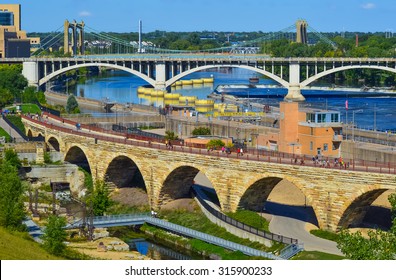 Bridges Of Downtown Minneapolis.