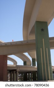 Bridges And Overpasses In The Dallas High Five Interchange