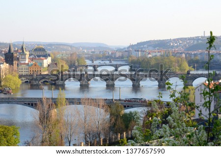 Bridges of Prague in spring