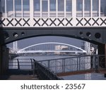 Bridges at Salford Quays, Greater Manchester.