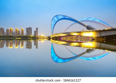 Bridges and urban skyline in Taiyuan, Shanxi, China - Powered by Shutterstock