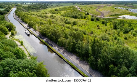 Bridgewater Canal Tow Path Aerial View