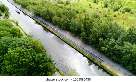 Bridgewater Canal Tow Path Aerial View