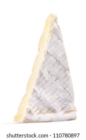 Brie Cheese Isolated On A White Background