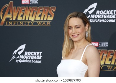 Brie Larson Premiere Disney Marvels Avengers Stock Photo 1091582498 ...