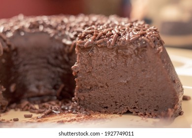 Brigadeiro Chocolate Pudding Dessert With Icing