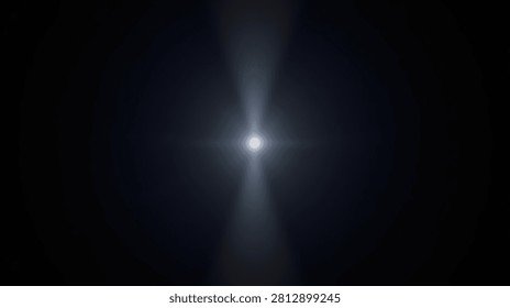 A bright, abstract light flare effect emanates from the center against a dark, textured background.