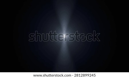 A bright, abstract light flare effect emanates from the center against a dark, textured background.