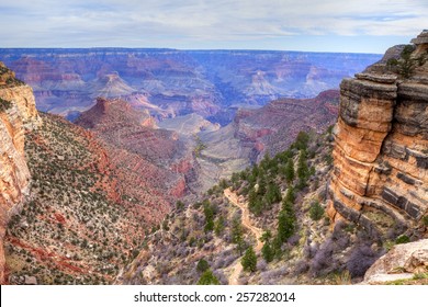 Bright Angel Trail In Grand Canyon Nat'l Park.