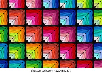  knitted Rainbow background
