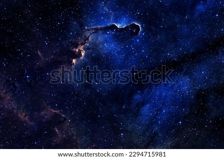 A bright, beautiful cosmic nebula. Elements of this image furnished NASA.