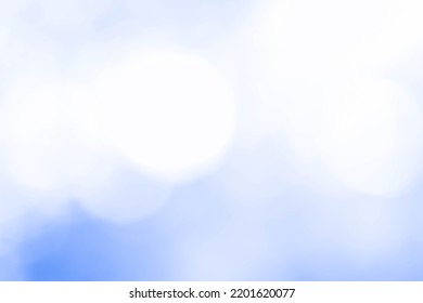 Bright Blue Bokeh Nature Background