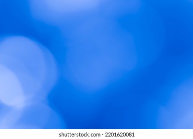 Bright Blue Bokeh Nature Background