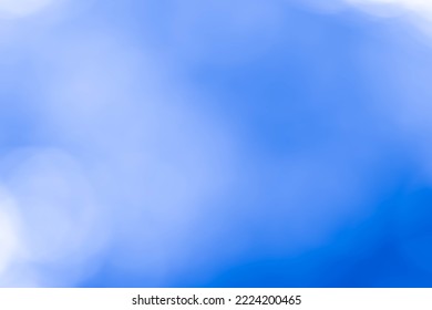 Bright Blue Bokeh Nature Background