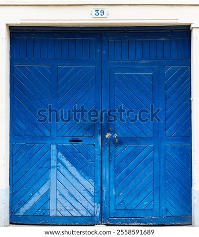 Similar – Image, Stock Photo Residential building facade full frame view.