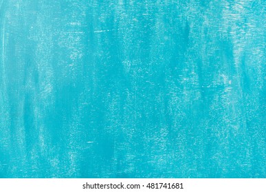 Bright Blue Painted Old Plywood Texture, Background And Wallpaper