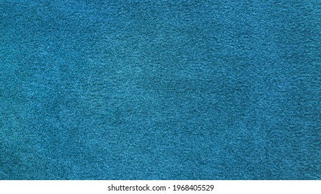 Bright Blue Soft Velvet Fabric Texture Used As Background. Empty Blue Or Cyan Fabric Background Of Soft And Smooth Textile Material.