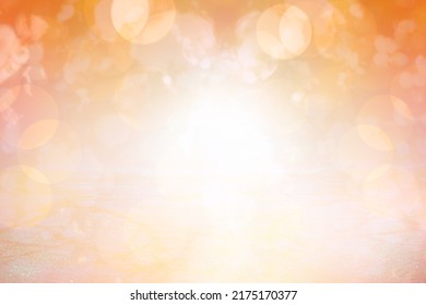 BRIGHT BLURRED LIGHTS BACKGROUND, FESTIVE GLOWING CIRCLE BOKEH WITH SPACE FOR MONTAGE PRODUCTS OR PRESENTS - Shutterstock ID 2175170377