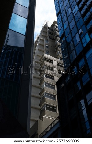 Bright Building Positioned Inbetween Two