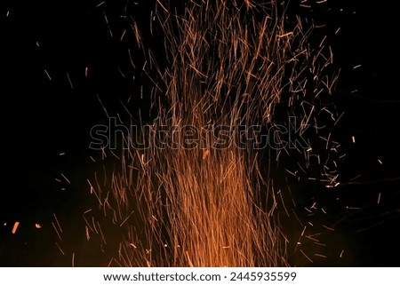 Similar – Feuer Werk IV Nachthimmel