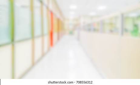 Bright And Clean Blurred Office Environment, Abstract, Ideal For Presentation Background.