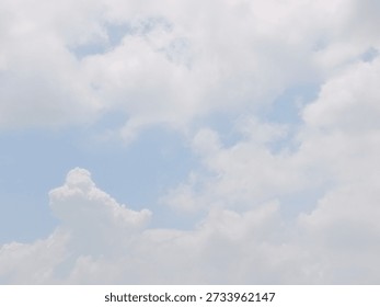 Bright clouds symbolize tranquility, new hope, and beauty, often likened to white cotton in a blue sky that soothes the mind
