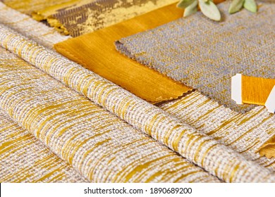 Bright Collection of textile samples Multicolor fabric textile background