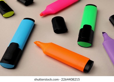 Bright color markers light