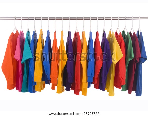 bright colored tee shirts