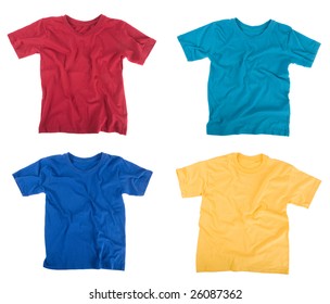 bright colored tee shirts