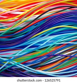 bright colored wires building background image
