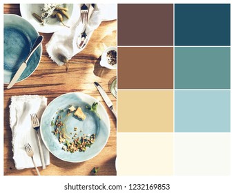 Bright and colorful color palette food - Shutterstock ID 1232169853