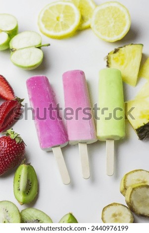 bright colorful ice cream, popsicles Stock photo © 