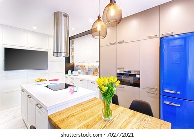 Bright Colours Kitchen Interior