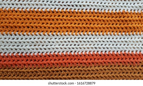 Bright Crochet Pattern Closed Up