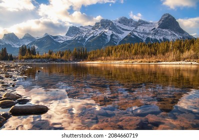 Bright Day In The Canmore Mountains