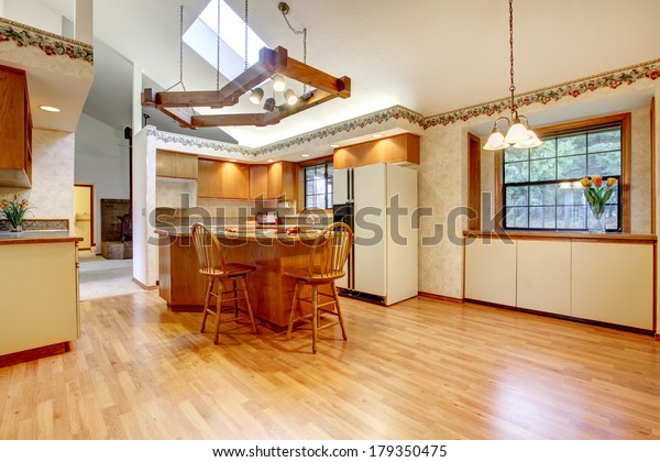 Bright Farm House Kitchen Room Vaulted Stock Photo Edit Now