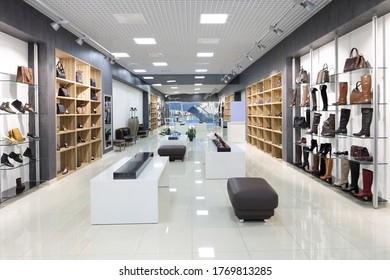 bright and fashionable interior of shoe store in modern mall - Shutterstock ID 1769813285