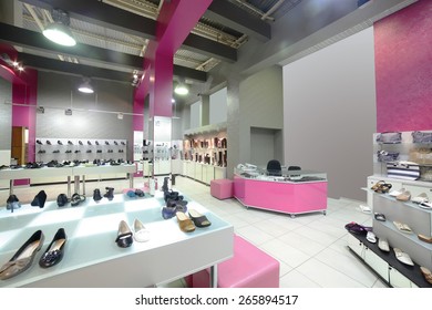 Bright Fashionable Interior Shoe Store Modern Stock Photo 265894517 ...