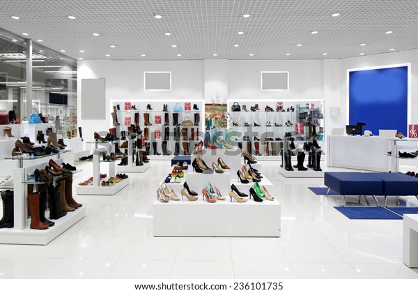 Bright Fashionable Interior Shoe Store Modern Stock Photo (Edit Now ...